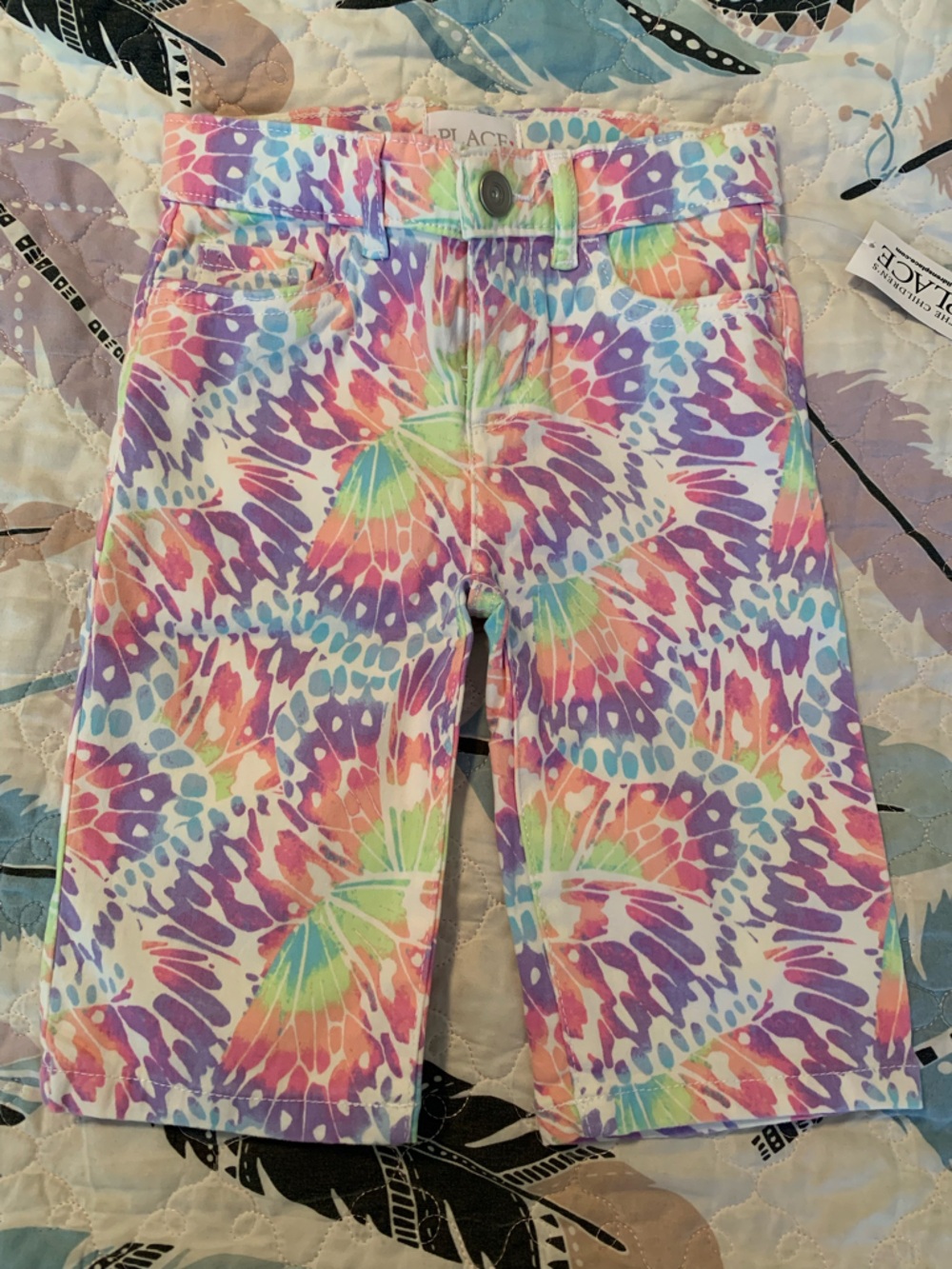 The Children's Place Girls' Multicolor Tie-Dye Butterfly Shorts